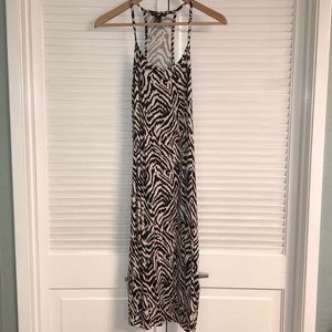 H&M animal print racer back dress